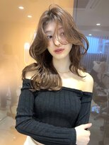 サイン 表参道(SIGN)&nbsp;韓国ヘアグレージュカラーブリーチ無し髪質改善イヤリングカラー