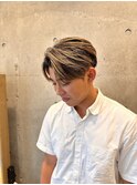 センターパート　バレイヤージュ　ハイライト