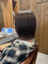 アドラーブル 駅南店(adorable) ボブウルフ結べるボブ似合わせカットうるツヤ美髪