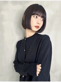 ショート ボブ インナーカラー 韓国風41112