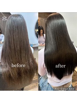 アンベリール 大名(Embellir) 髪質改善ストレート＊カラー/レイヤーカット【髪質改善】