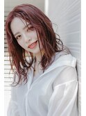 くすみピンク×ニュアンスウェーブ 20代30代40代