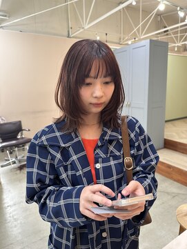 キュオンシア(CUEON. ciea) レイヤースタイル×暖色カラー