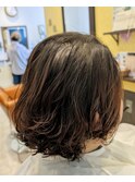 大人可愛い♪しっかりめショートボブパーマ