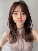 20代30代40代◎モテ髪ナチュラルカール薄めバング#343f0415