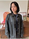 フレンチボブレイヤーボブフェイスレイヤーカーテンバング