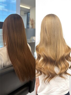 ラピステン 福岡天神 大名店(Lapis) ブリーチ/ベージュ/ミルクティー