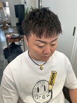 メンズサロン キング 心斎橋店(Men’s salon K!ng)&nbsp;ホワイトメッシュ/ツイスト/ツイスパ/パーマ/メンズ/眉毛/心斎橋