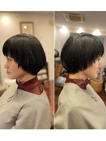 ヘアーサロンテン モトアザブ(hair salon Ten motoazabu)&nbsp;黒髪カタログ/クラゲヘアー/オリーブグレー/麻布十番