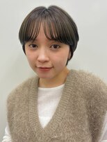 ガーデン 銀座(GARDEN)&nbsp;オリーブカラー ショート ナチュラルブラウン 顔まわり カット