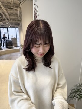 レイヤーカット H 大阪梅田 女性専用サロン 韓国レイヤーカット ハイライトくびれボブセミロングクラゲヘアショートウルフ