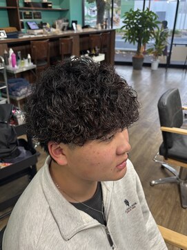 細め波巻きスパイラル