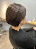 ラウンドショートボブ