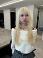 ラピステン 福岡天神 大名店(Lapis)&nbsp;ブロンドヘアにレイヤーカット！！こなれ感が出て可愛い^ ^