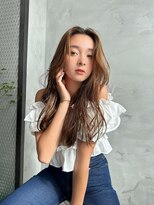 ラフィス ヘアー ラヴィ 寝屋川店(La fith hair lavie) 【La fith】キャラメルブラウン×ゆるふわロング