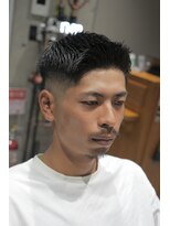 メッツ 原宿(METS)&nbsp;MEN'S/フェザーアップ×スキンフェード/黒髪/短髪