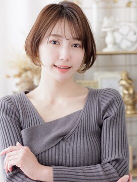 カバーヘア イヴ 戸頭店(COVER HAIR EVE) イメチェンブリーチなし小顔顔周りレイヤーボブa戸頭20代30代