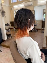 メルク(merc) レイヤー ボブ ショート インナーカラー 韓国