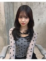 ルームバイシー 新宿(Loom. by Sea) 小顔×ミディアムレイヤー/髪質改善/ボブ/新宿/ピンクベージュ