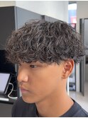 心斎橋スパイラルパーマ波巻きパーマフェザーマッシュ