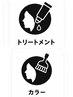 シングルカラー+3stepトリートメント