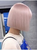 池袋東口ハイトーンカラーミルクティーベージュピンクベージュ