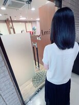 アミリー 成田東町店(Amily) 髪質改善ストレート×切りっぱなし外ハネボブ