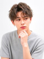 メンズイケメンパラダイス(Men'sイケメンパラダイス)&nbsp;Men'sメンズマッシュ/センターパートテクスチャーパーマ