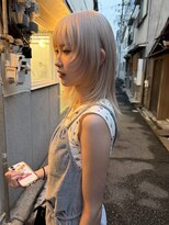パーク(PARK)&nbsp;ホワイトブロンドレイヤーミディアムハイトーン
