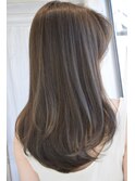 【mois】グレージュカラー☆セミロングレイヤー(仙台／青葉区)