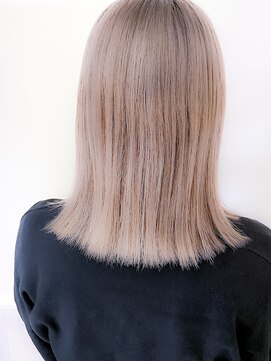 ネオリーブカップ 町田店(Neolive capu) ハイトーンミルクティー切りっぱなしロブ【町田・町田駅】