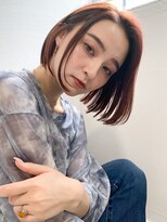 クラン(Chlan)&nbsp;うるおいモーブブラウン×大人ワンレンボブヘア