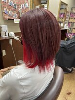 キュアスペース(CURE SPACE)&nbsp;インナーカラー【レッド】・透明感カラー【ベビーピンク】