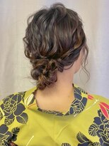 ミテ(MiTe)&nbsp;アレンジヘアセット　シニヨン　浴衣ヘア　浴衣着付け　お呼ばれ