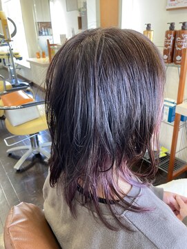 美容室 アミューズ(amuse) ウルフカット×インナーカラー