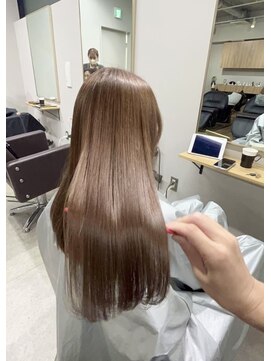 ユウル 横浜(juhl.) 髪質改善/暗めカラー/シルキーベージュ/ストレート/縮毛矯正