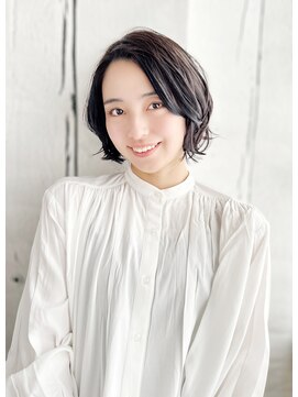 オティアプラスエヌ(OTTIA+n) 【オティア 松山】20代30代40代　艶髪×黒髪ボブ＃909