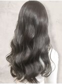 20代30代40代艶感ストレートアッシュグレージュ透明感ロング