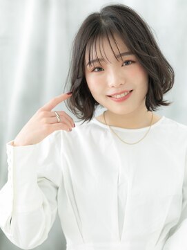 ドクターズサロン LAB 小山店 くせ毛風エアリー黒髪大人ナチュラルミディm小山20代30代40代