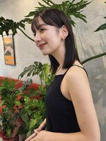 ヒュージ 表参道(huge)&nbsp;外ハネボブミディアム×ニュアンスカラー_20代30代