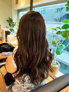 ヘアリゾート粋 ティガ 池袋店(tiga) チョコレートブラウン/レイヤーロング