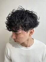グラフ 立川(Graph.)&nbsp;波巻きマッシュツーブロックメンズパーマ