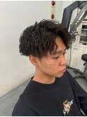 ツイストスパイラルパーマツイストパーマメンズマッシュパーマ
