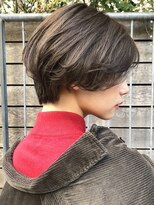 毛流れパーマ　センターパート