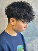波巻きスパイラルパーマツイストスパイラルパーマシャドウパーマ