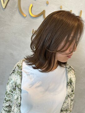 ミュウ(Miiiu) 小顔ネオウルフナチュラルブラウン系大人可愛いミディアム