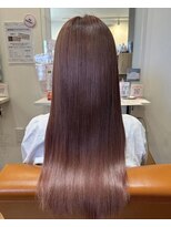 ヘアアンドリラクゼーション ジン(Jinn) ツヤツヤピンクカラー