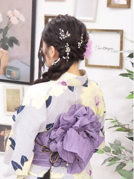 ヘアメイクスタジオ ジュエル(hair make studio JEWEL)の写真/【すすきの/着付け/ヘアセット】着付けやヘアセットはプロにお任せ！着崩れしにくく、美しい仕上がりに♪