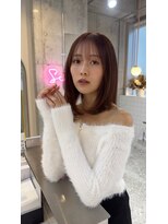 ハローバイシー 仙台(Hello by Sea)&nbsp;艶髪ブラウン×髪質改善[美髪/韓国風/顔周り]仙台