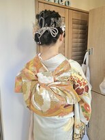 フラココ 荻窪店(hurakoko trico)&nbsp;可愛い着物ヘア/和装/成人式/振袖/ヘアセット/金箔アレンジ/荻窪